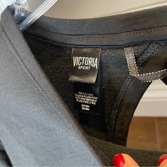 AS: Victoria’s Secret open back crew neck sweatshirt Sz S - Picture 3 of 9